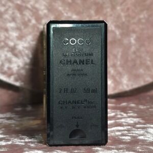 Chanel Coco Eau de Parfum Spray Vintage Refillable Case Black Gold DISCONTINUED